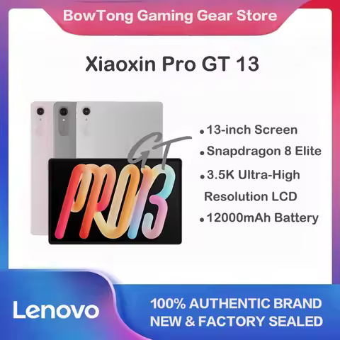Lenovo Xiaoxin Pro GT 13" Tablet, 3.5K Ultra HD Eye-Care Display 12000mAh Long Battery Life Snapdrag