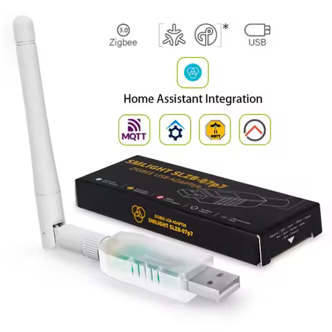 SMLIGHT Zigbee 3.0 SLZB-07, SLZB-07p7, SLZB-07p10 Smallest Thread/Matter USB Adapter Works With Zigb