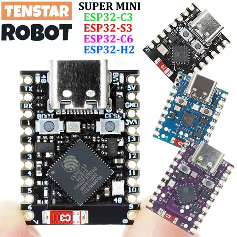 TENSTAR ROBOT ESP32-C3 ESP32-S3 ESP32-H2 ESP32-C6 Development Board ESP32 C3 SuperMini WiFi Bluetoot
