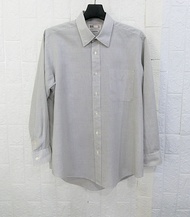 DAKS LONDON แท้ เสื้อเชิ๊ตแขนยาวขาวตารางโมเสก