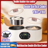 SG Spot goods Rice cooker Multi function Double Bile Rice Cooker For Household Intelligent Reservation Mini Electric Food Cooker Double-container rice cooker multi purpose cooker electric cooker