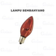 LAMPU BOHLAM LED SEMBAHYANG GAXINDO L1390 E12/E14/E27 1WATT LAMPU SEMBAHYANG API MERAH