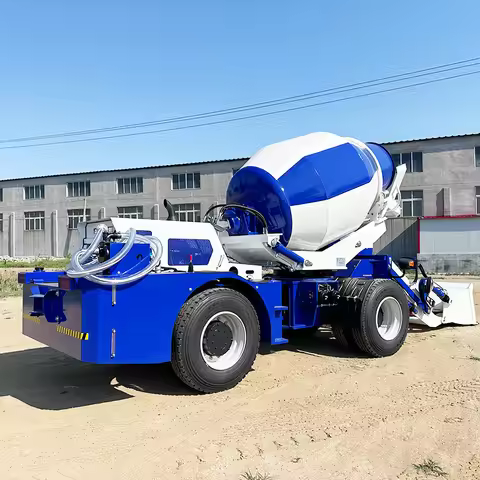 3m3 1.5Cbm 2.5m³ Self Loading Concrete Mixer Truck | High Quality Mobile Automatic Hydraulic Feeding