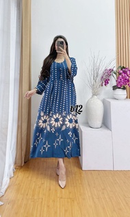 Daster Jumbo Wanita bb 80kg - Daster Lengan 3/4 Busui