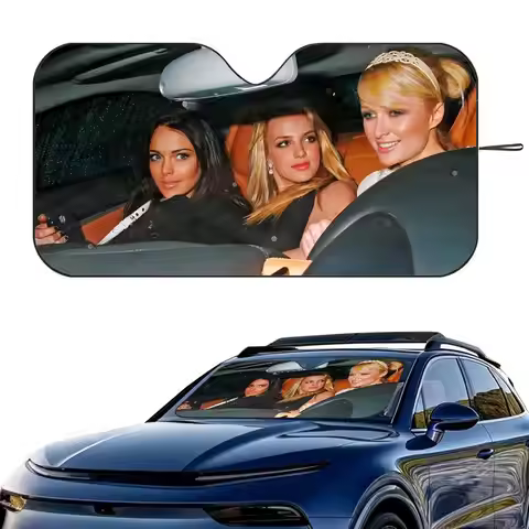 P-Paris H-Hilton Car SunShade Windshield Foldable Three-layer Insulation Sunshade By Suction Cup Blo
