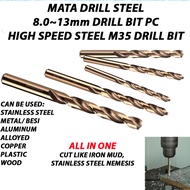 Drill Bit. HSS-Co Drill Bit Set. Mata Drill Besi. Drill Bit Metal. Drill Bit Steel (8.0 ~ 13mm) Dril