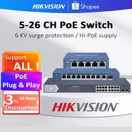Hikvision 48V Switch 4/8/16 POE Port Fast Ethernet Unmanaged POE Switch