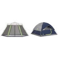 Coleman Skylodge Screened Canopy Tent with Instant Setup, 10x10/15x13ft Portable Screen Shelter with
