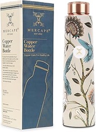 MERCAPE® - 100% Pure Copper Water Bottle 950 ml | Leak Proof, Durable &amp; Rust Proof | Non-Toxic &amp; BPA Free Steel Bottles | Eco Friendly Water Bottle (950 ml, Pack of 1)