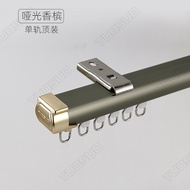 HY/🎁Jinfuyuan Curtain Track Customizable Thickened Aluminum Alloy Slide Slide Rail Elimination Curtain Straight Track Ro