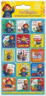 Paper Projects 01.70.12.049 Adventures of Paddington Glittery Reward Stickers, Officially Licensed P