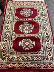 Oriental carpets Sarooq Jaldar design wool and silk touch size 4x2.5 ft 75x120 cm from Pakistan han