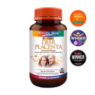 Holistic Way Premium Deer Placenta Fresh 9000mg(60Softgels)