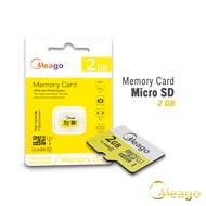 เมมโมรี่การ์ด Meago Micro SD Card / Micro SDHC Card 2 GB / Class 10 เมมโมรี่ 2GB / 4GB / 8GB / 16GB / 32GB / 64GB memory card แท้ 100%