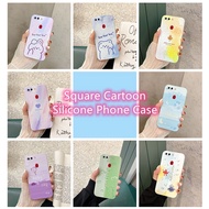 OPPO R11 R11Plus R15 R15Pro R17 R17Pro⭐Cartoon Square Silicone Phone Case Cover⭐Shockproof PhoneCase PhoneCover R11s+