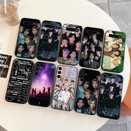 for Samsung A15 J4 J8 2018 J6 Plus or Prime TPU soft silicone shockproof luxury black phone case bts