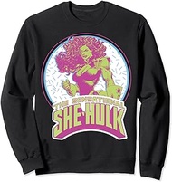The Sensational She-Hulk Retro Circle Portrait Sweatshirt