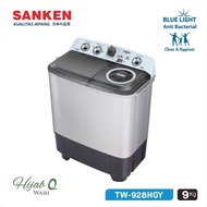MESIN CUCI SANKEN TW 928 HGY 9KG 2 TABUNG TW-928HGY 9KG X-TOR