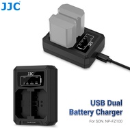 JJC NP-FZ100 Battery Charger USB C for Sony A6700 A6600 A7V A7IV A7 V IV A7III A7 III ZV-E1 ZV-E10 I