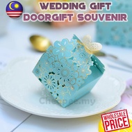 Tiffany Blue Hollow Petals Butterfly Wedding Doorgift/Candy box/Souvenir/Cenderahati/Hadiah Kahwin/B