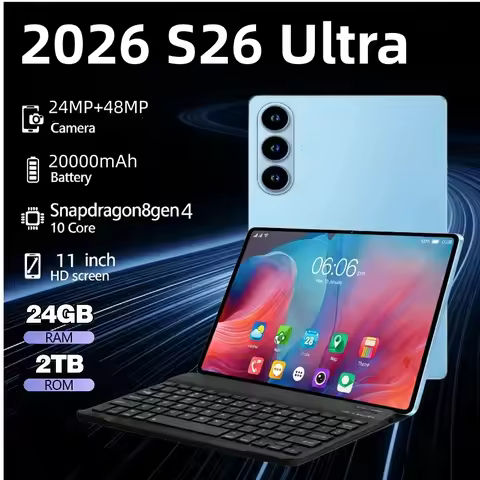 2026 New Original Global Edition Tablet Android 15 S26 Ultra 24GB+2TB Snapdragon 888 Tablet 5G Dual 
