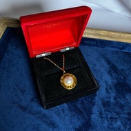 （原裝盒）Celine pearl necklace 珍珠金色頸鏈 項鍊 日本中古vintage