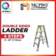 MCPRO Aluminium Double Sided Ladder 4 / 5 / 6 / 7 / 8 / 9 / 10 / 11 / 12 Steps Tangga Lipat