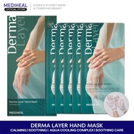 MEDIHEAL Derma Layer Hand Mask Sheet - For Dry, Cracked, Rough, NEW, [Box-5pairs|Pack-nobox 3pairs]