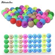 Adria- 50Pcs Number 1-200 Assorted Color Lucky Dip Gaming Lottery Ping Pong Balls