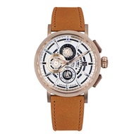 ARIES GOLD HAWK LEATHER STRAP MEN'S WATCH G 7018 SERIES