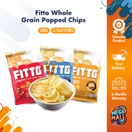 Fitto Whole Grain Popped Chips 20g x 1 Piece Delicious Thai Nutritious Healthy Flavored Crunchy Good