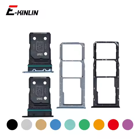 Sim Card Tray Reader Container Connector Socket Holder Slot Adapter For OPPO A56 A57 2022 A57s A58 A