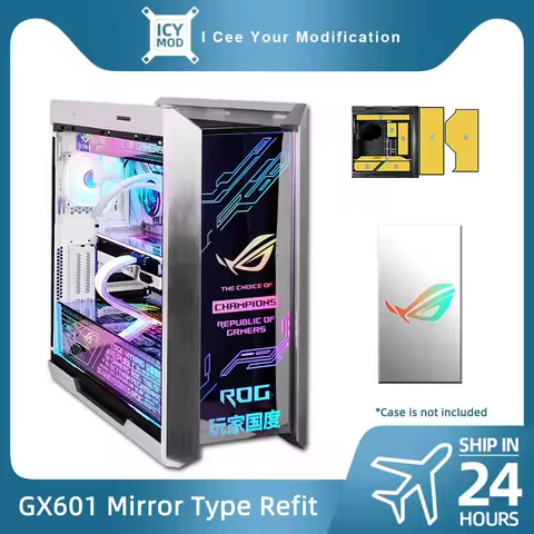 GX601 Mirror Panel ROG Strix Helios Chassis Lighting DIY PC Shroud ARGB ASUS Strix Republic of Gamer