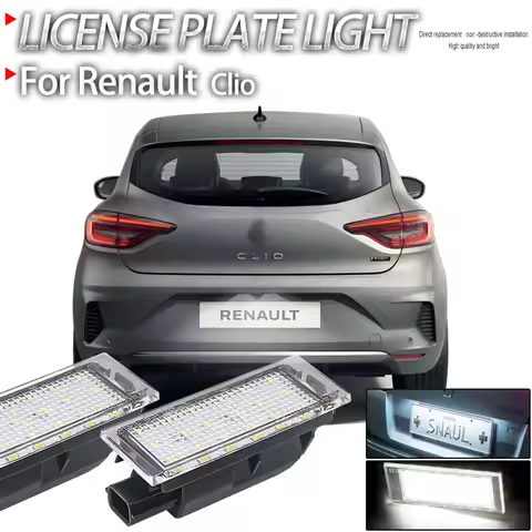 2Pcs For Renault Clio 3 2005-2014 Clio 4 2012-2019 Clio Grand Tour 2013-2019 Canbus No Error Car Led