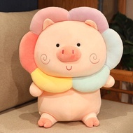Rainbow Pig Doll Sweater Bear Doll Plush Toy Cute Doll Birthday Gift