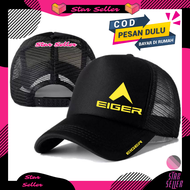 Stars Seller Topi Trucker EIGER - Topi Distro EIGER Logo - Topi EIGER Premium - Topi Pria Dewasa - T