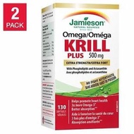 加拿大直送Jamieson -磷蝦油 Extra Strength Complete Pure Krill Oil (500 mg) 260 softgels