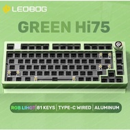 AULA LEOBOG Hi75 Aluminum BareBone Keyboard Kit 75% RGB Light Hot Swappable Custom Keyboard with Kno