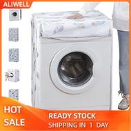 Aliwell Dust Cover Cartoon Pattern Waterproof UV Resistance Anti Dirty Thickened for 10kg Washing Machine