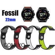 Fossil Men Smart watch Strap 22mm 18mm Band Silicone Sports Soft Bracelet GEN 5 6 4 FS5132 FS4682 FS4656 FS5237