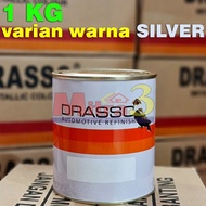 Blinken DRASSO Metallic Cat Duco Dico Mobil Motor Warna SILVER 1 KG