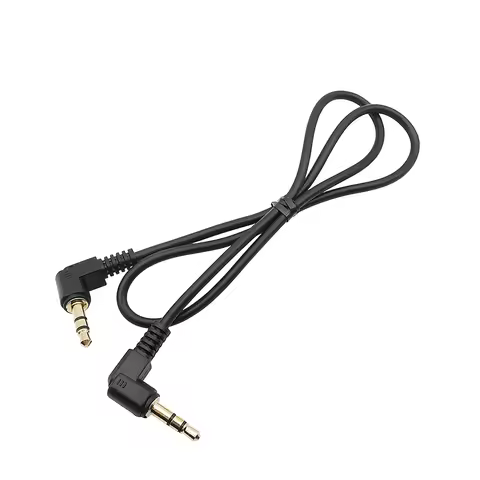 50cm 100cm 90 Degree Right Angled 3 Pole 3.5mm Jack Male to Male Stereo Cable for Phone Car AUX Spea