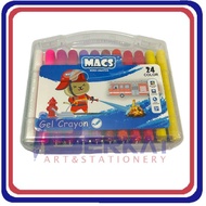 MACS Gel Crayon Colours 24 Warna