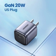 Hot [US plug] ugreen 20W gan charger PD fast charger USB C pd3.0 qc3.0 quick charging for iPhone 15 