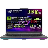 ゲーミングノート ROG Strix G16 G614FR-R9X3D5070TI 16型 /Ryzen9 9955HX3D /RTX5070Ti /RAM:32GB /SSD:1TB /WQXGA 