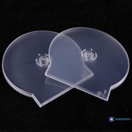 [BraveSundu] 1/3PCS Transparent Plastic Single Piece Round Disc Case CD Case Thickened CD DVD Disc B