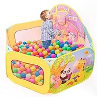GIEMIT Pop Up Play Tent Ball Pool Ball Pool Pop Up Tent Toddler Ball Pool Children Foldable Ball Pit (120 x 77 x 47 cm)