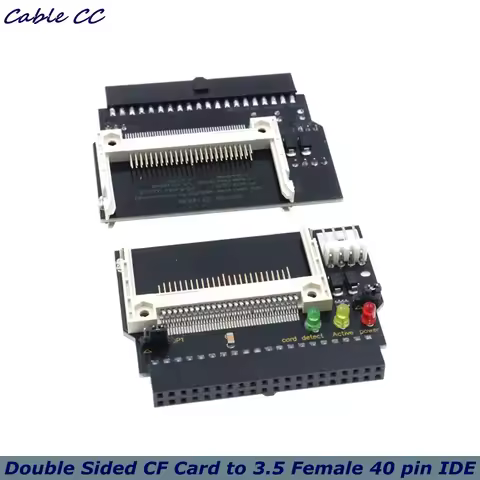 1pc Black Double Sided CF Card to 3.5 Female 40 pin cf to IDE Adapter Converter Card Standard IDE Tr