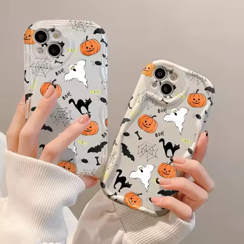 Halloween Pumpkin Ghost Pattern Phone Case For Realme 14 5G 13 Pro Plus 14X 13 12 11 10 9 8 8i 9i C7