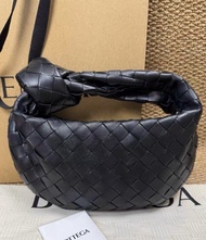 Bottega Veneta mini Jodie 牛皮 手提包 BV手袋 黑色編織紋手袋